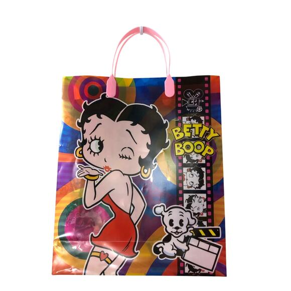 Betty Boop Natural Latina Gift Bag with pink handles - Picture 1 of 5